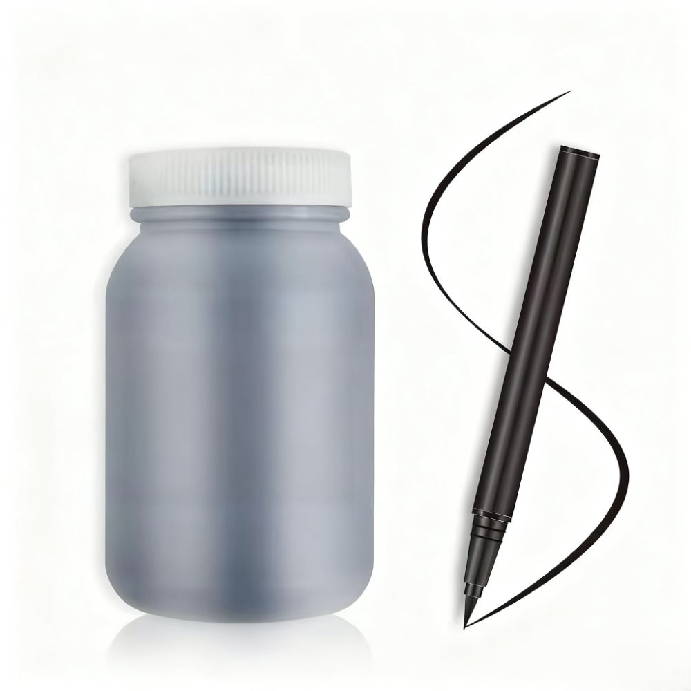 Private Label Eye Makeup Formulas Semi Finished Cosmetics Material Black Adhesive Kajal Eyeliner Liquid