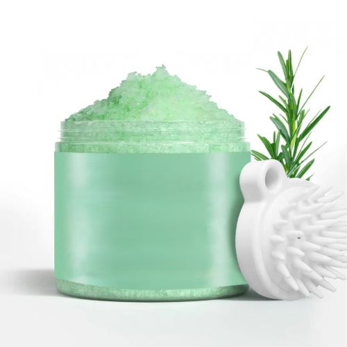 2-in-1 Rosemary Shampoo Mint Oil Hair Treatment Clarifying Scalp Massager Exfoliator Scalp Scrub for Silicone Scalp Removal