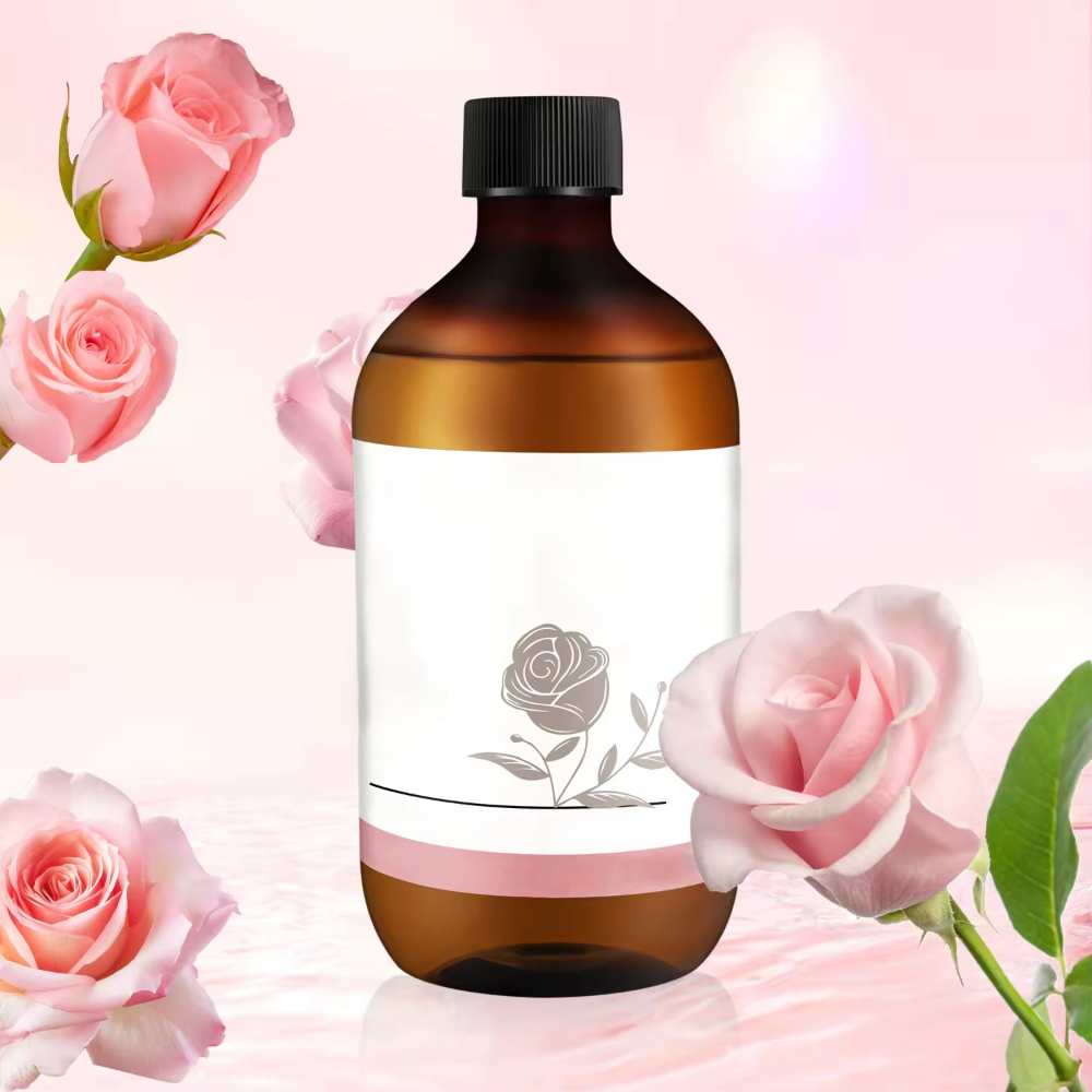 100% Pure Rose Hydrosol Water Organic Plant Extract Face Anti-Aging Whitening Lightening Rose Water Toner