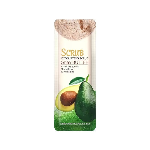 Shea Butter Scrub with Avocado Exfoliating Cream to Rejuvenate Silky Smooth Skin with Gentle Complexion Glowing