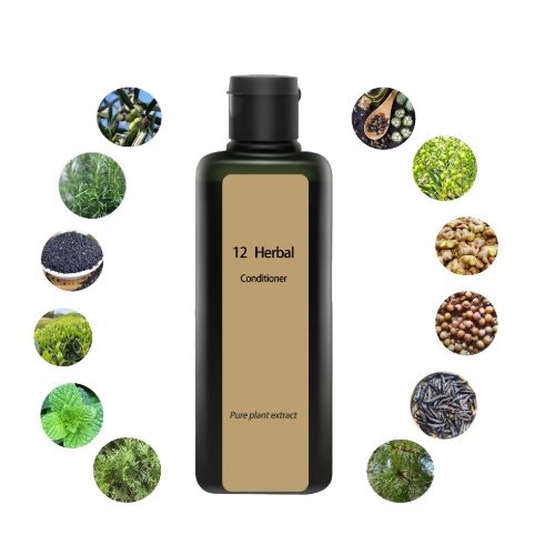 Pure Ancient Method 12 Herbal Plant Boiled Original Soap Berry Silicone-Free Hair Care with Smooth Platycladus Leaf