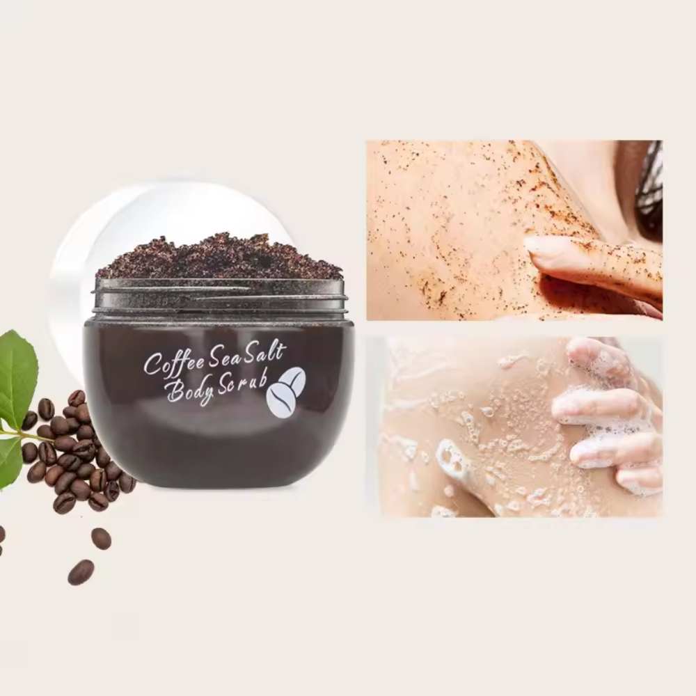 Coffee & Sea Salt Body Scrub Vitamin C Infused Cream for Full-Body Cleansing Exfoliating Dead Skin Bath Salts Wholesale Skincare_1.jpg